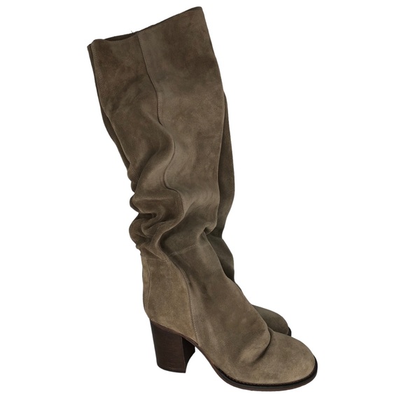 🆕 Free People Elle Mushroom Suede Knee High Tall Slouch Boot - Picture 4 of 14
